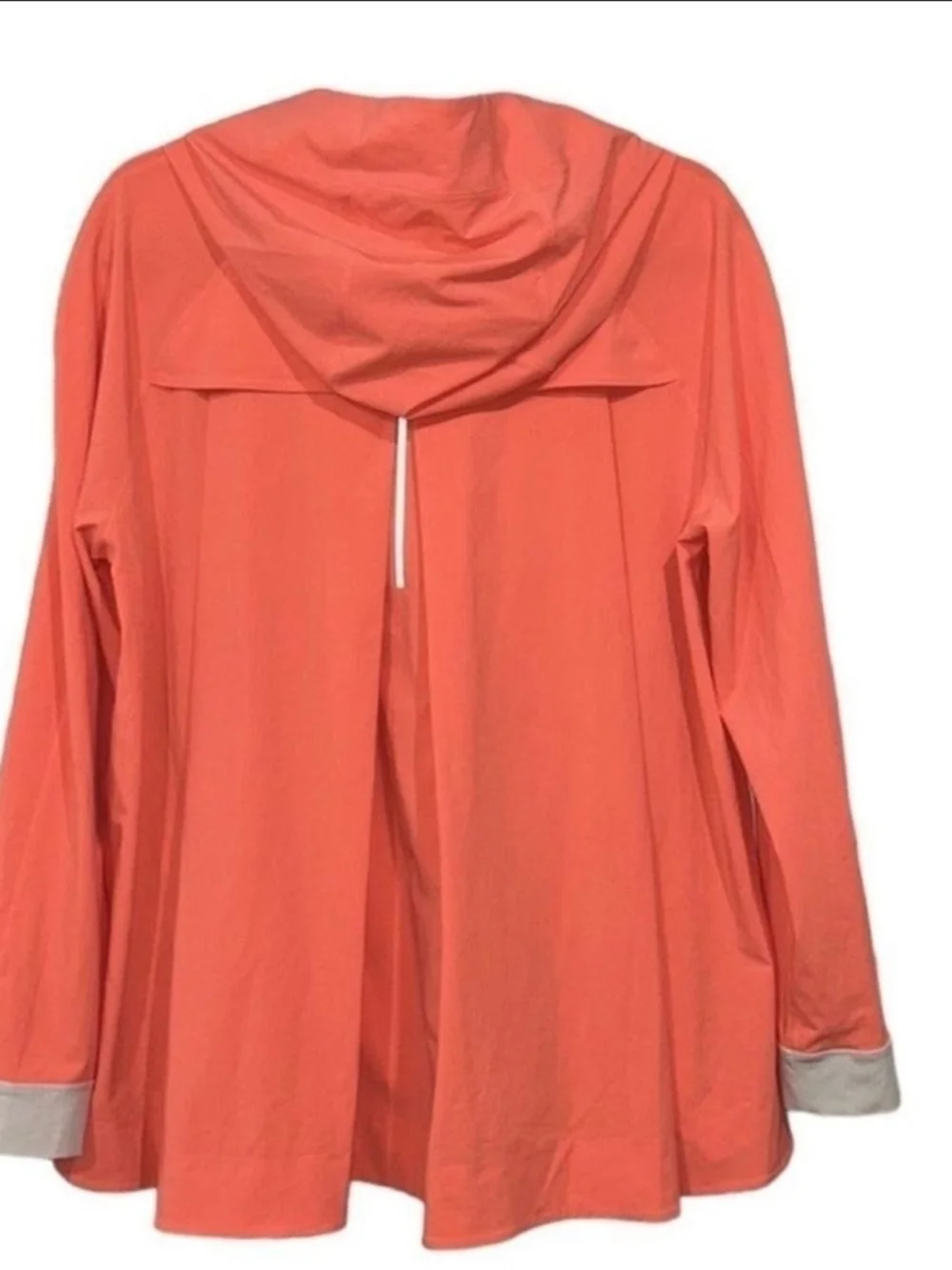 Lululemon Sun Showers Jacket in the color Watermelon Coral/White. Size 8